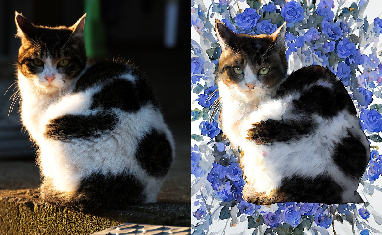 ペットの水彩画風イラストを作成します 写真をもとにあたたかみのあるイラストを作成 イメージ2