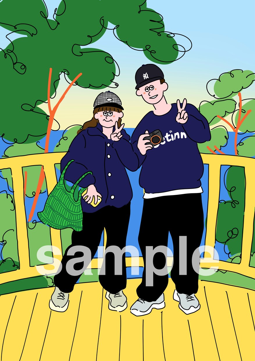 シンプル+オシャレ+個性的イラスト描きます アイコン/ヘッダー/ブログなど！商用利用も◎ イメージ7