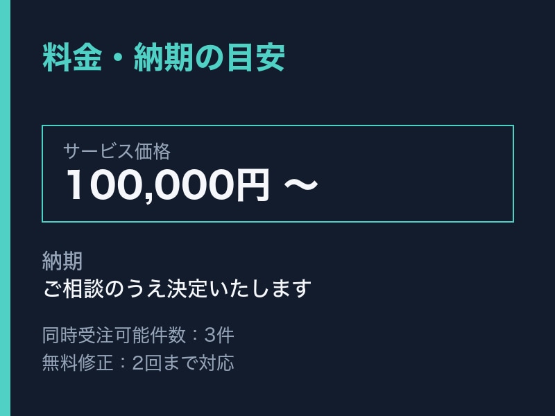 Next.js×SupabaseでLPを制作します 反応率を意識した高品質なLPを制作いたします イメージ1