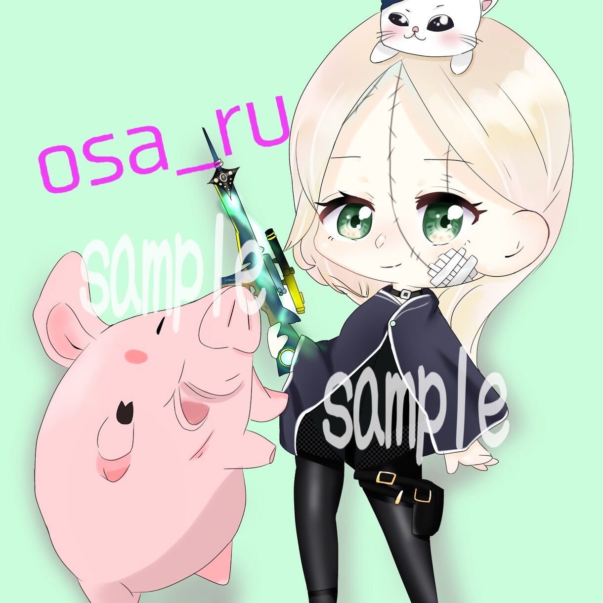 可愛イラストを安く早く描きます 自分だけのイラストが安くて早く手に入る！ イメージ4