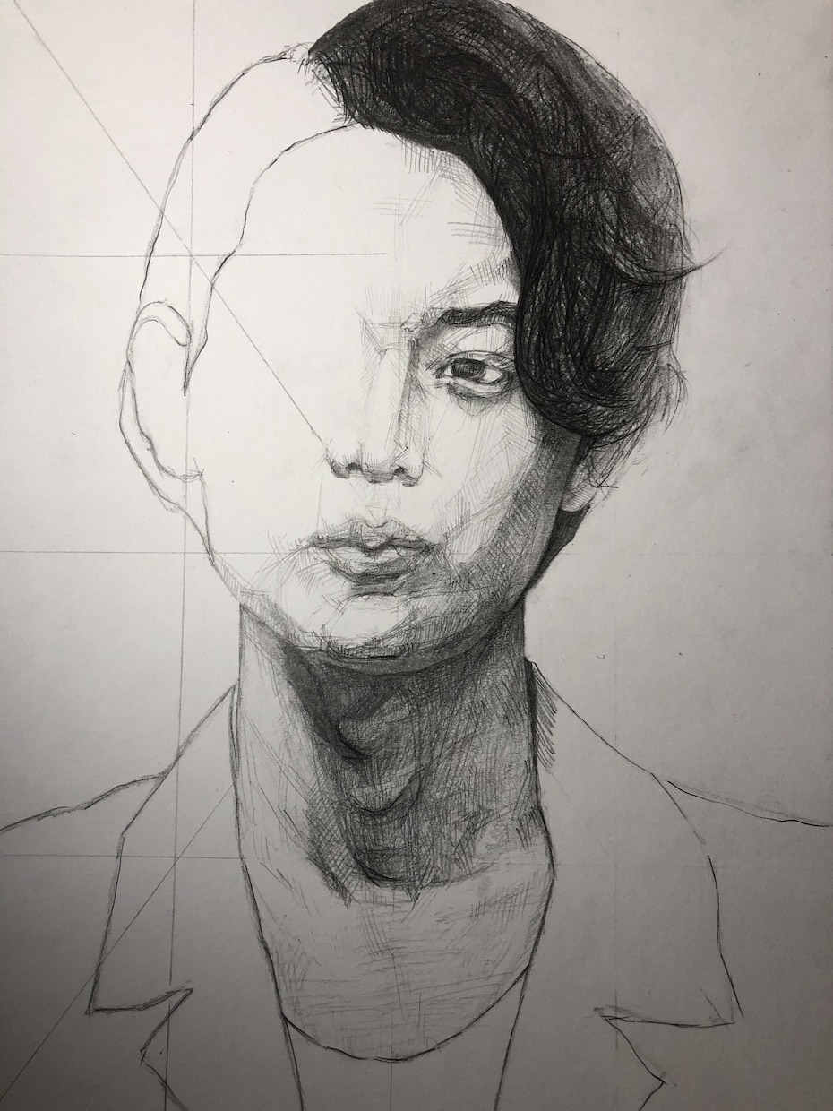 現役美大生がデッサン調にお洒落な似顔絵描きます ひと味違うオリジナリティのある似顔絵が欲しい方へ イメージ2