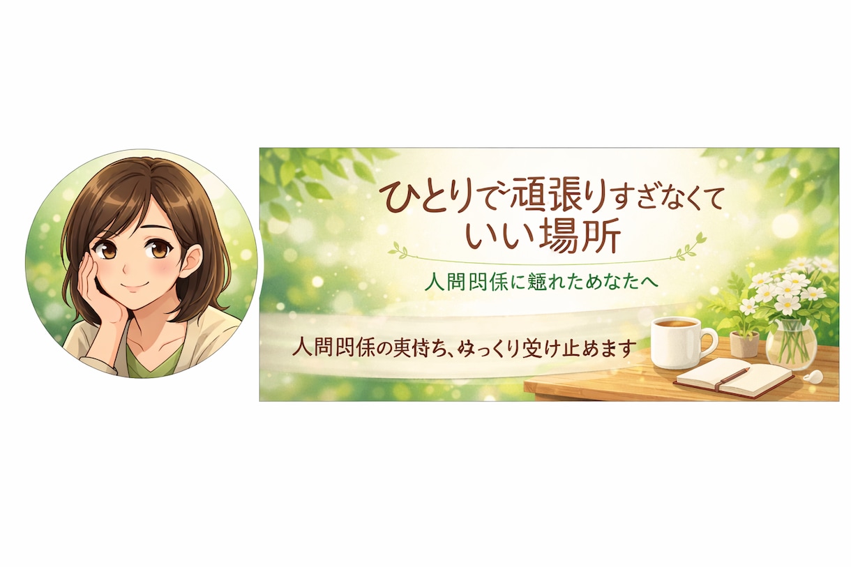 ひとりで抱えた人間関係の気持ちゆっくり受け止めます ひとりで頑張り過ぎなくていい場所 イメージ1