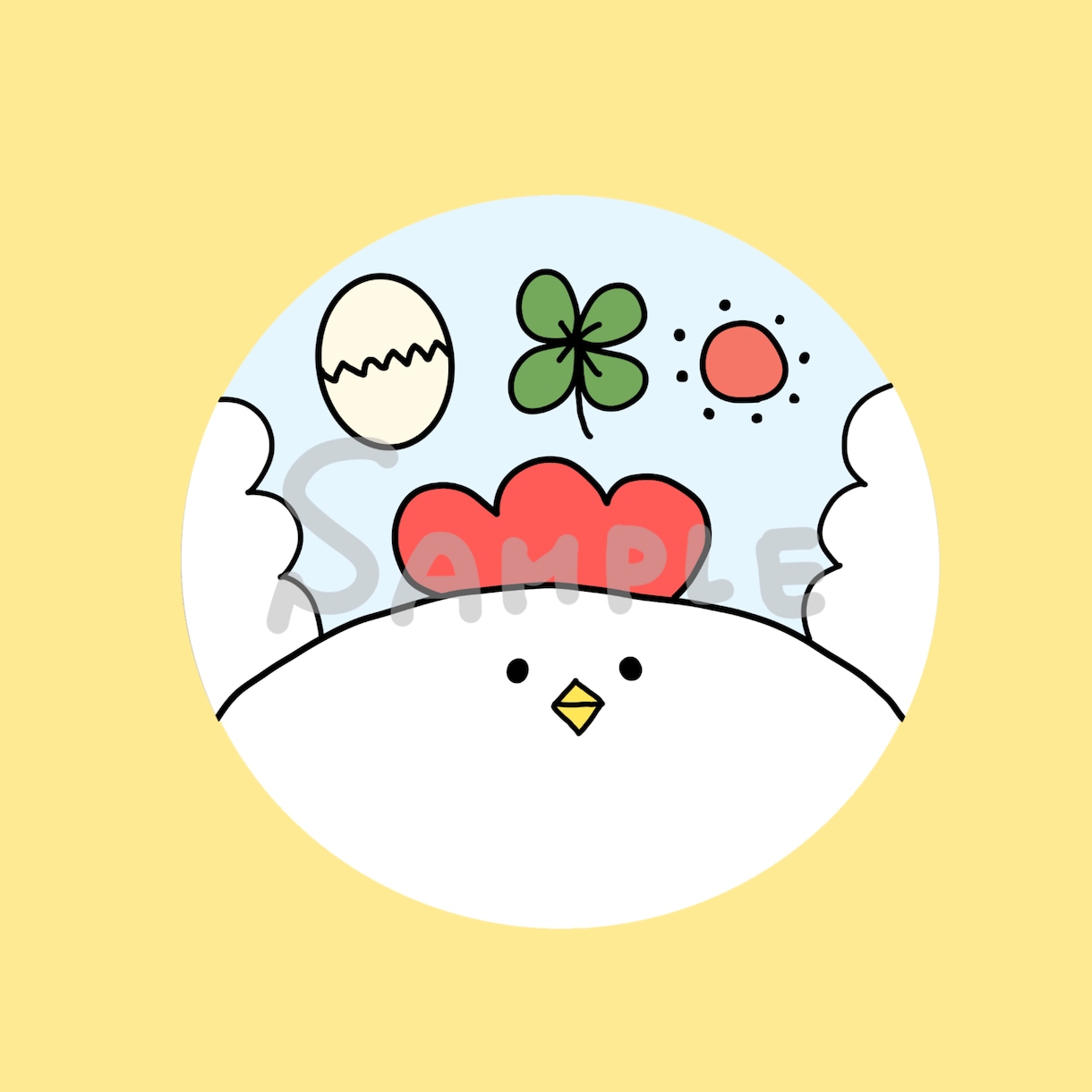 パッと目を惹く！ゆるかわ動物アイコンをお描きします 修正無料！名前入れ可！世界で一つだけの特別なアイコン イメージ7