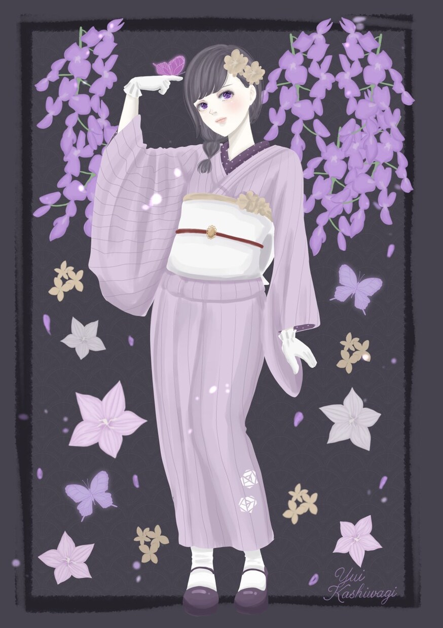 重厚な装飾×花の世界観イラスト制作します 好みの色と雰囲気指定でおまかせ制作します イメージ9