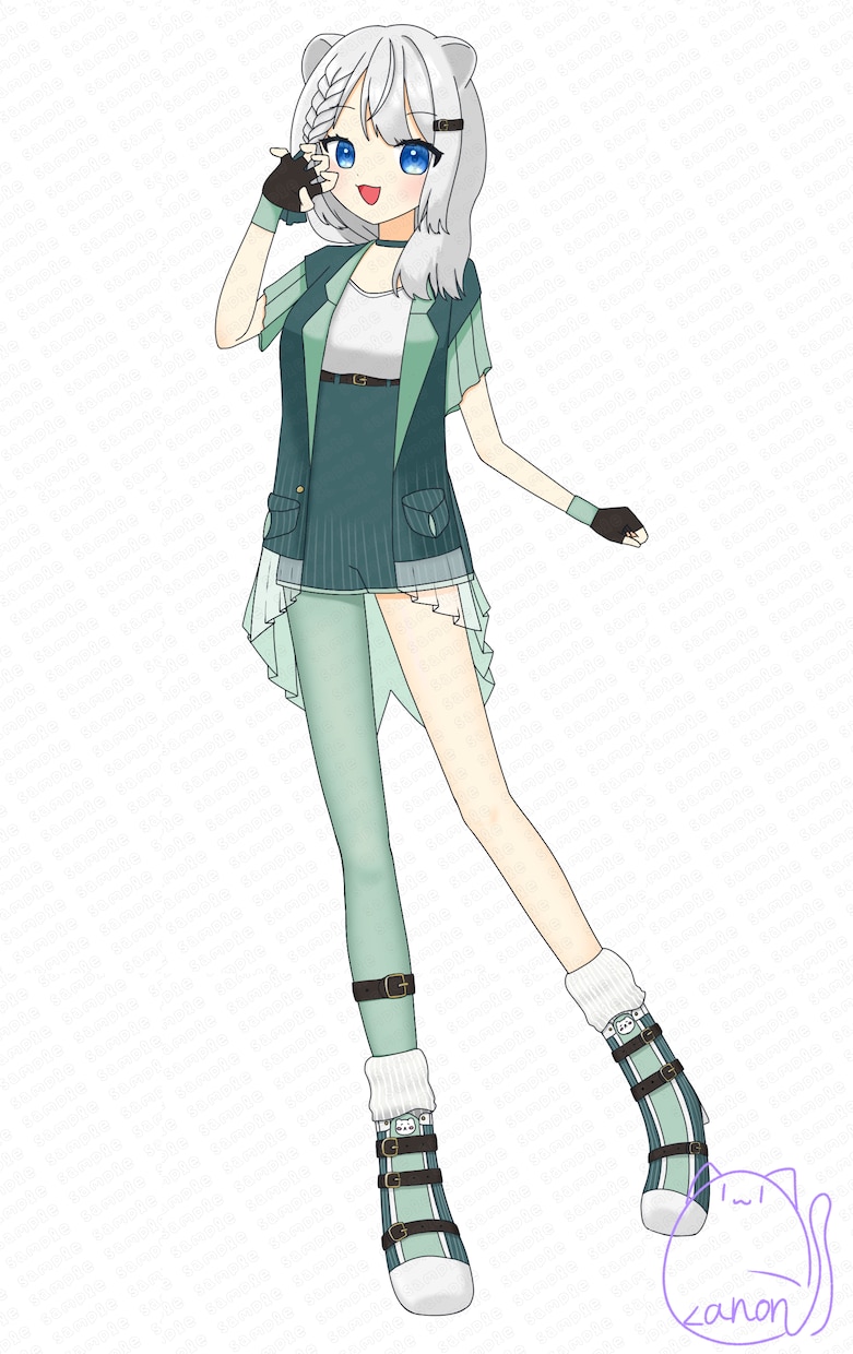 等身の全身イラストを描きます 細部まで描きこまれた等身イラストお描きします！ イメージ1