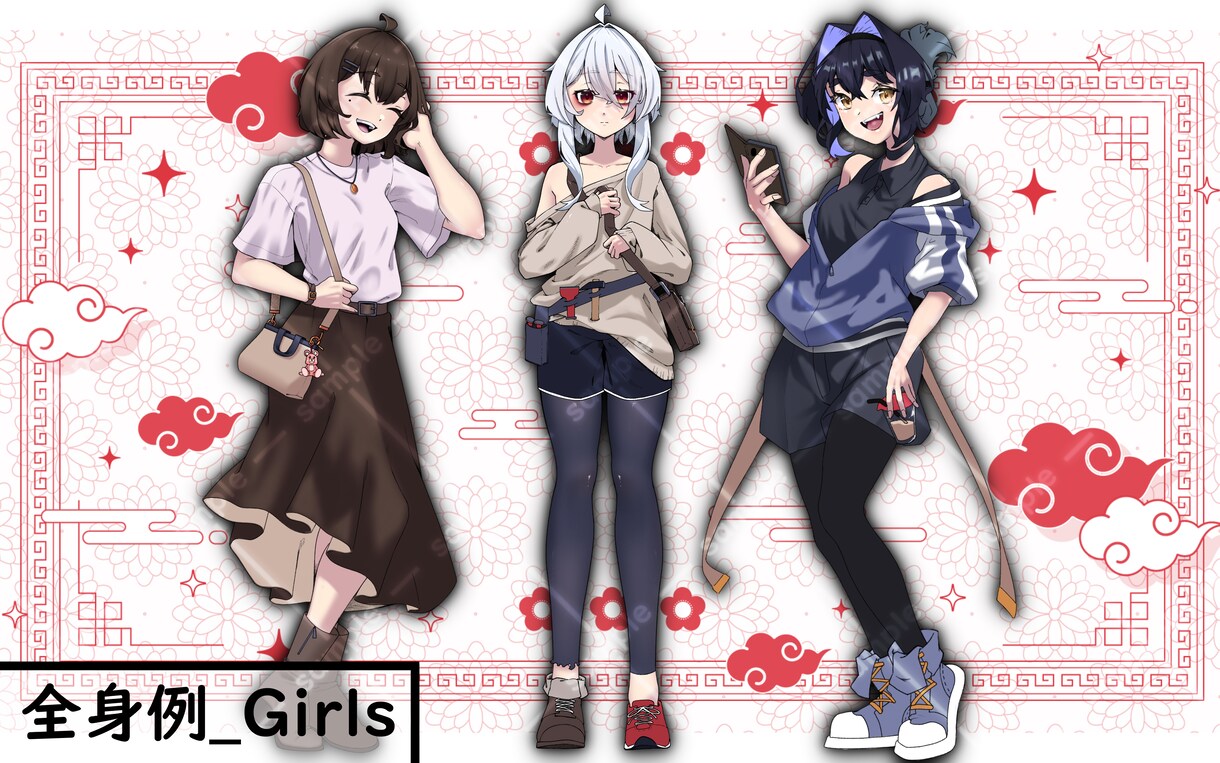 お手頃価格！￥3,500~TRPGの立ち絵描きます お急ぎの立ち絵やVtuberさんのサムネ用立ち絵制作します！ イメージ2