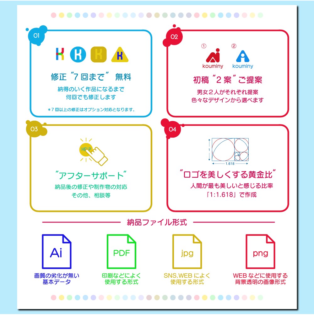 少し可愛い！シンプルで綺麗なロゴ作ります お店、開業など心がこもったロゴが必要な方へ!プロ男女2人 イメージ4