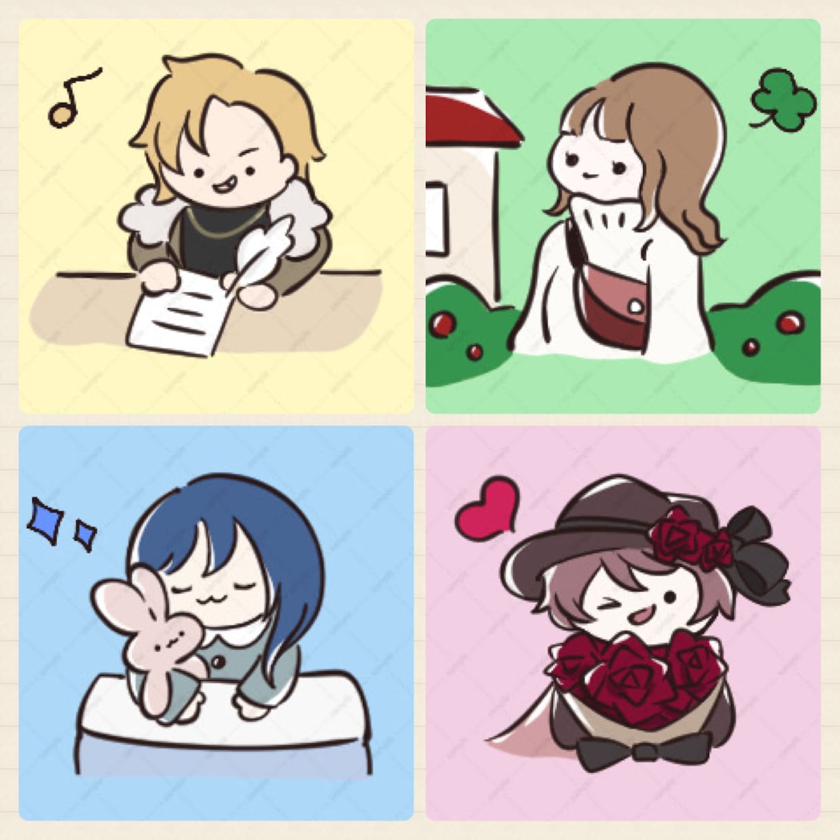 特別価格＊5名様限定！ゆるーいミニキャラ描きます アイコン・名刺に！あなただけのミニキャラお描きします イメージ10