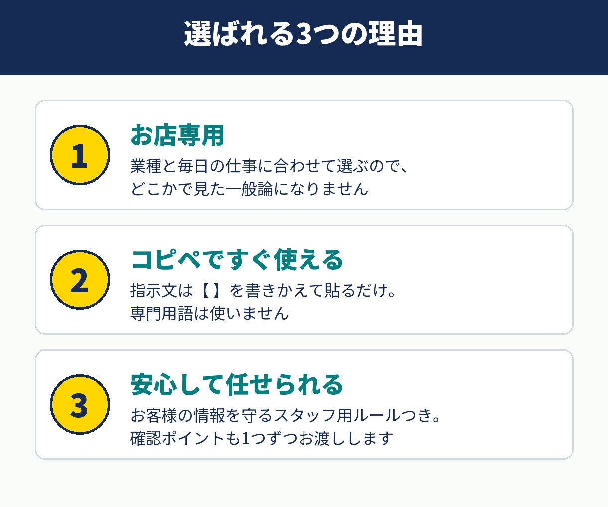 お店専用！明日から使えるAI活用10選を作ります 現役サロンオーナーが作る、小さなお店のAIの始め方 イメージ5