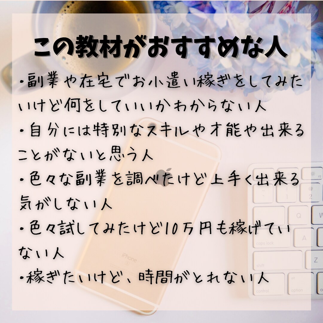 本当は教えたくない副業極秘マニュアルお渡しします ゆるふわ主婦の私でも稼げた方法をまとめた極秘教材です イメージ3