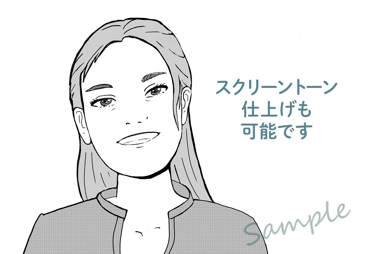 おしゃれなシンプルタッチ似顔絵をお描きします はめまして！2023年6月24日ココナラStartしました。 イメージ5