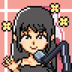 レトロ風ドット絵で似顔絵のイラストを書きます 背景もついてるので雰囲気を楽しんでください！ イメージ2