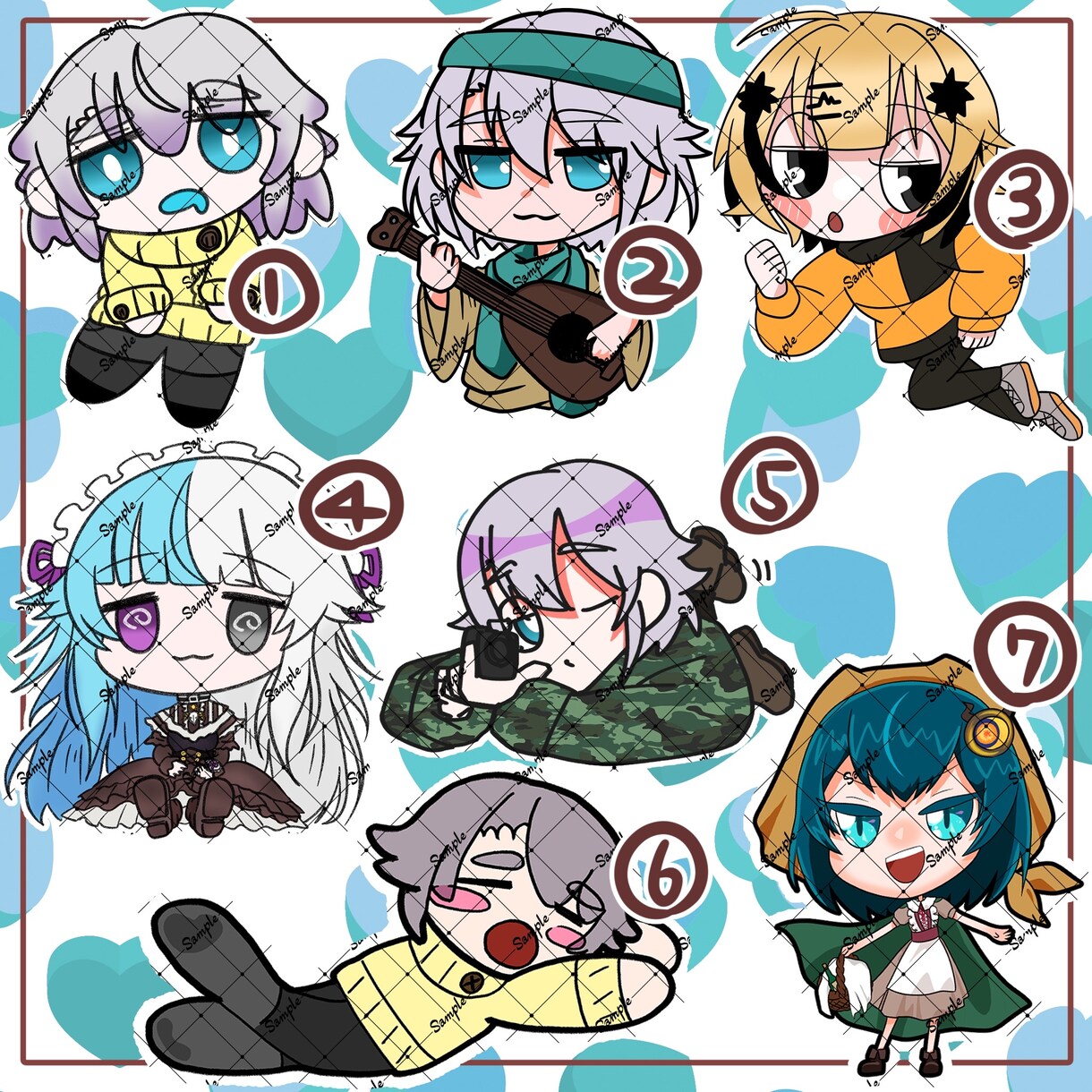 あなたのミニキャラ描きます サムネイルやお知らせのお隣に可愛く添えませんか？ イメージ2