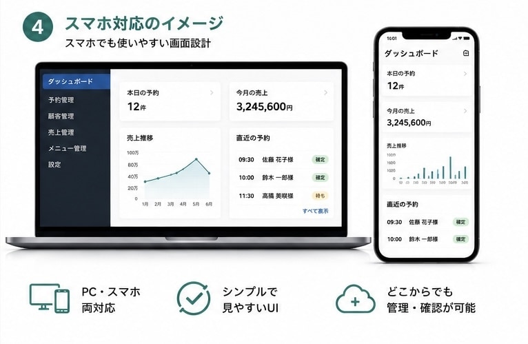 小型業務アプリを開発します 予約・管理・集計を使いやすくアプリ化 イメージ4