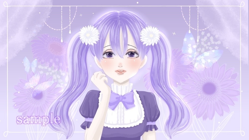 セミオーダー歌ってみたイラスト描きます 雰囲気で選べる3タイプ／配信用サムネ・MVにも対応 イメージ3