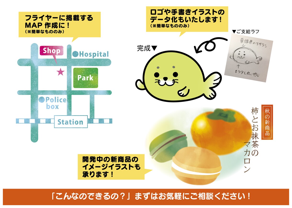 商用・二次利用可能！オリジナルイラスト制作します 「探してもフリー素材にない…。」そんなイラスト制作します! イメージ3