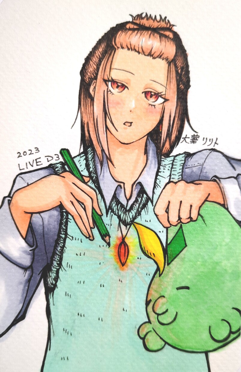 アナログイラストを描きます 通常イラスト・アイコン等で使えるイラストをアナログで描きます イメージ7