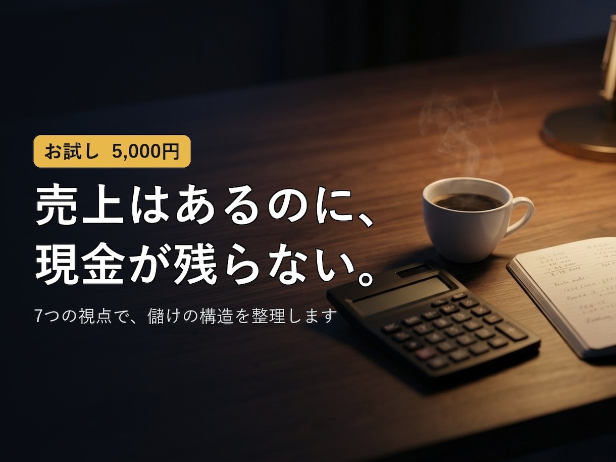 ビジネスモデルを7つの視点で整理します 儲けの構造と現金の流れを、経営者目線で見える化 イメージ1