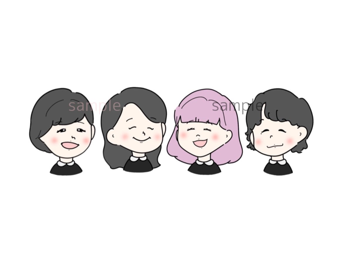 ゆるくてかわいい似顔絵 • イラスト描きます 丁寧に精一杯がんばります( •̀ᴗ•́ )و！ イメージ6