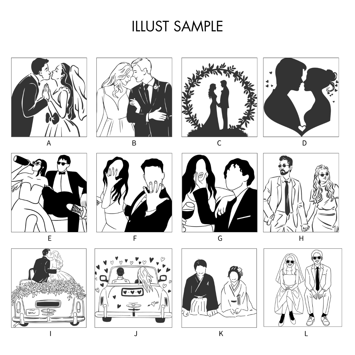 完成品納品❁チケット風のエスコートカード作成します 抜け感のあるおしゃれなイラストが魅力です✧ イメージ5