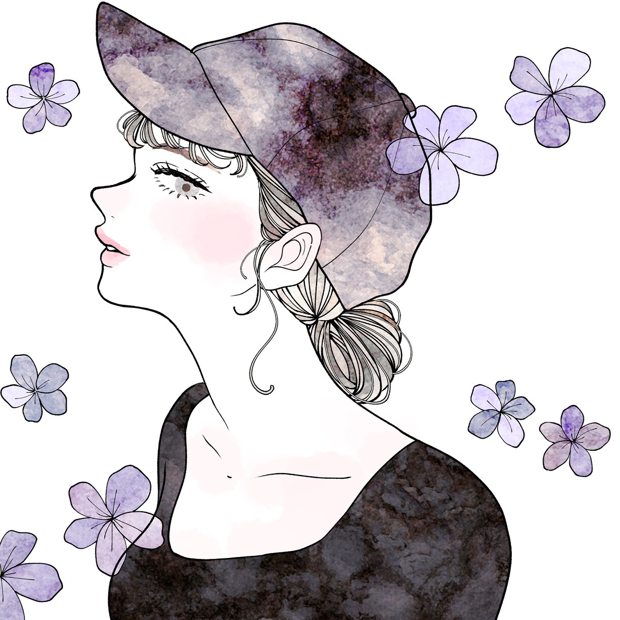 おしゃれ可愛いイラスト描きます ＊納期相談OK＊アイコン利用◎SNS利用◎商用利用◎ イメージ5