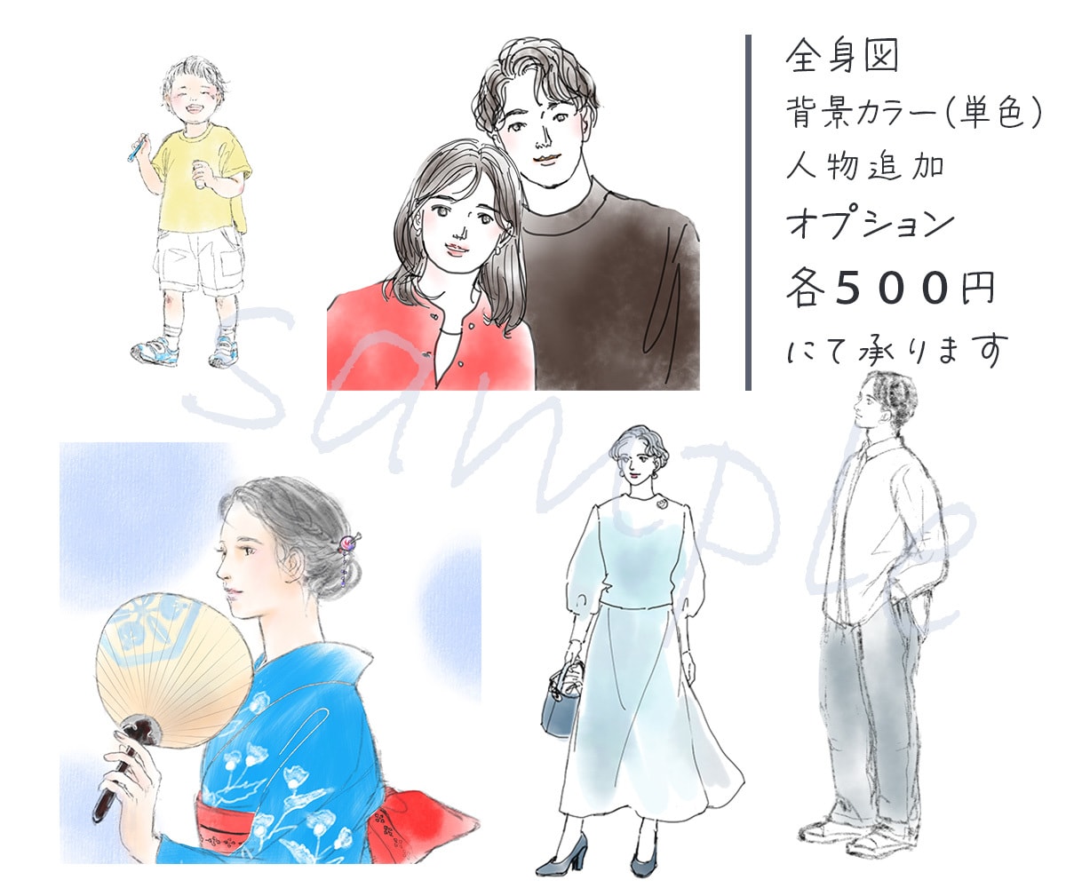 ふんわり優しいタッチのイラストお描きします シンプル・やわらかな線のイラストで、アイコンやプレゼントにも イメージ5
