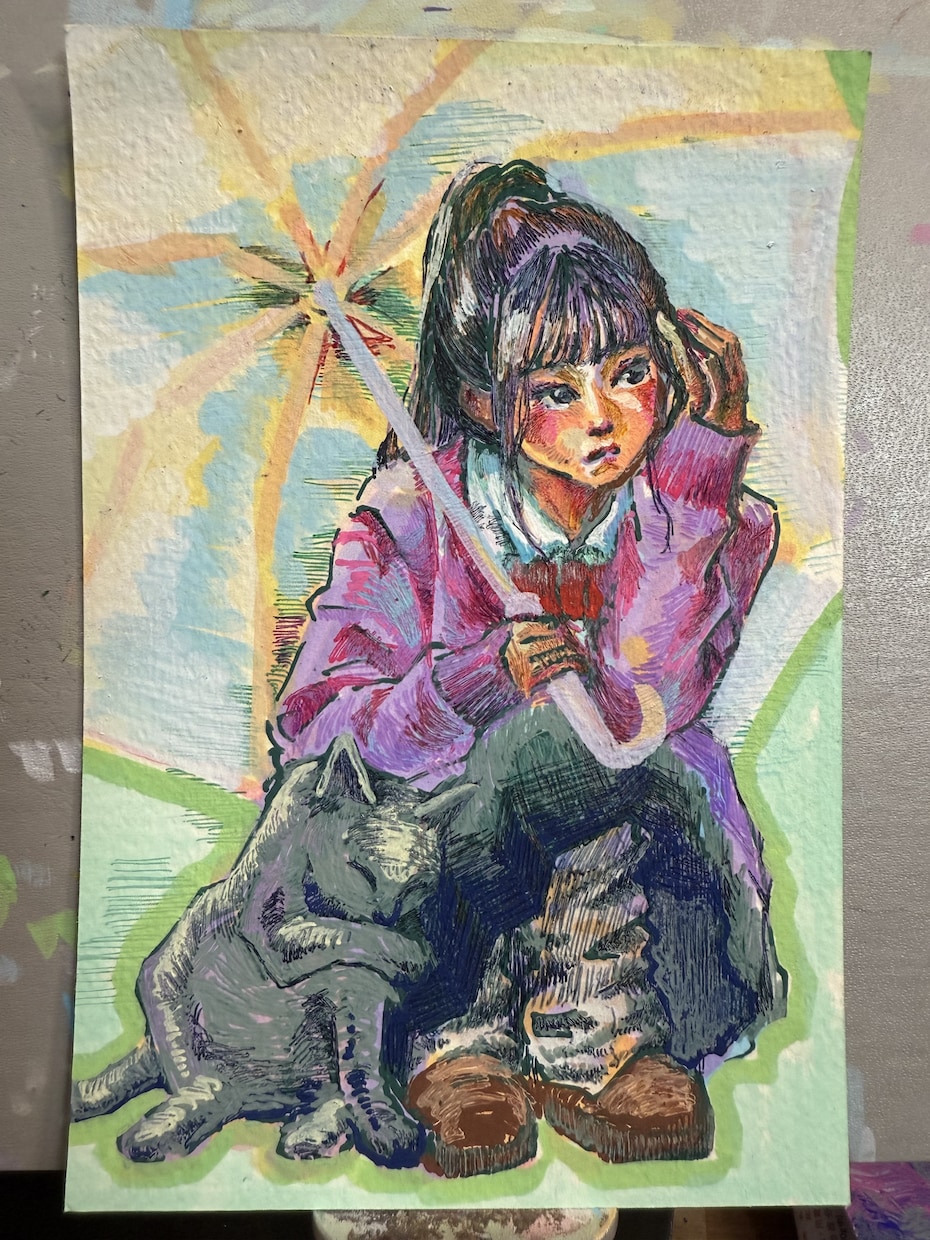 原画絵葉書毎月お届けします サブスク絵葉書、毎月お届けいたします。 イメージ1