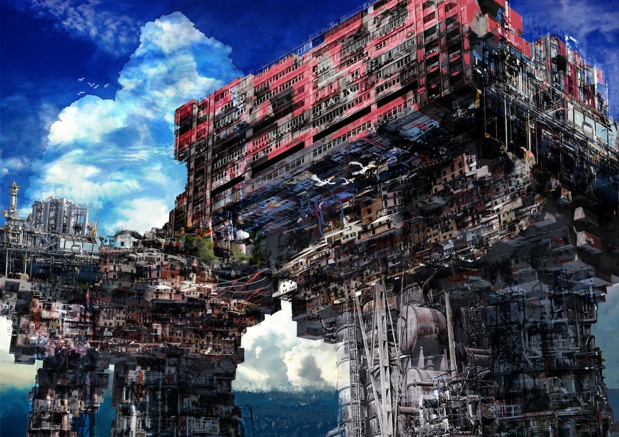 リーズナブルにリアル風の非現実風景、背景描きます 迫力のあるSF建築物、人工物をお求めやすいお値段で。 イメージ2