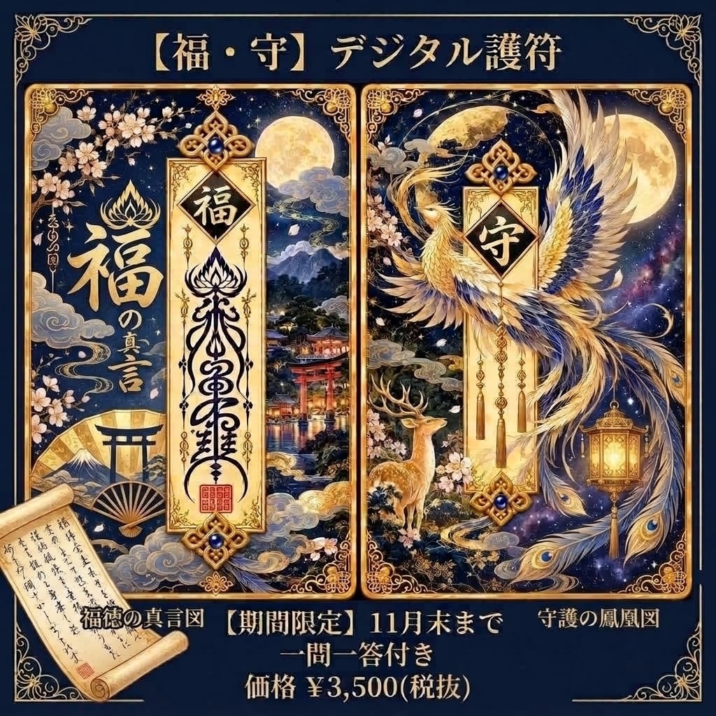 11月末まで限定|神縁電子守護符を制作します 霊感タロット一問鑑定から導く、あなただけの特別な一枚 イメージ4