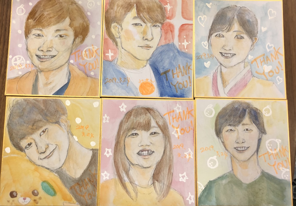 迷ったらこれ!人物イラスト・似顔絵描きます 美術歴10年の現役画家が丹精込めて制作!プレゼントにも◎ イメージ2