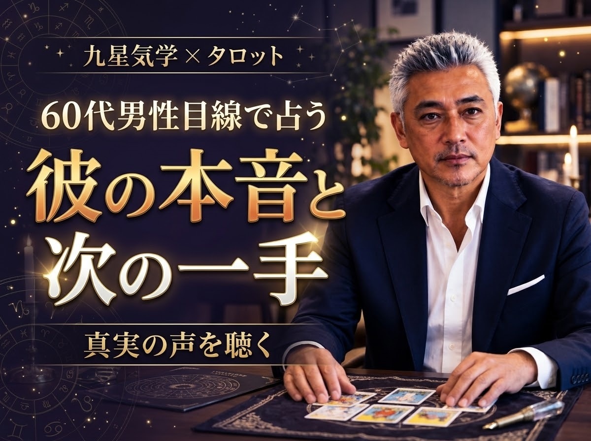 60代男性目線　家庭がある彼の本心を徹底鑑定します 男の本当の胸の内・本気度・二人の今後を男の視点で読み解きます イメージ1