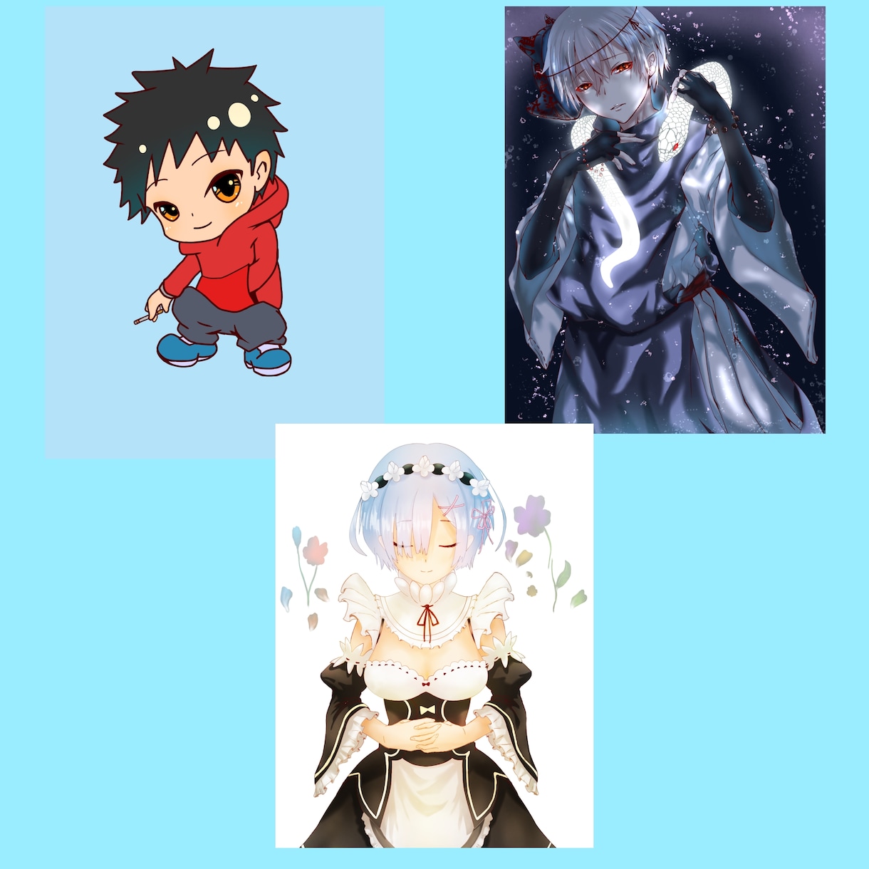 アイコンなどのイラストを描きます チビキャラや等身キャラクター、サムネイルなどお描きします イメージ4