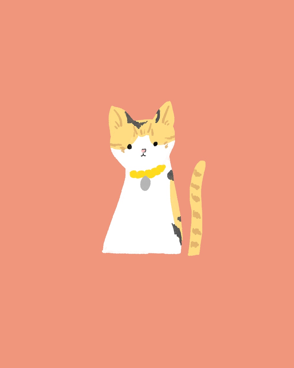 アイコン使用可！あなたのねこちゃんゆるく描きます お好きなカラーを背景に、ねこちゃんの似顔絵をゆるく描きます。 イメージ2