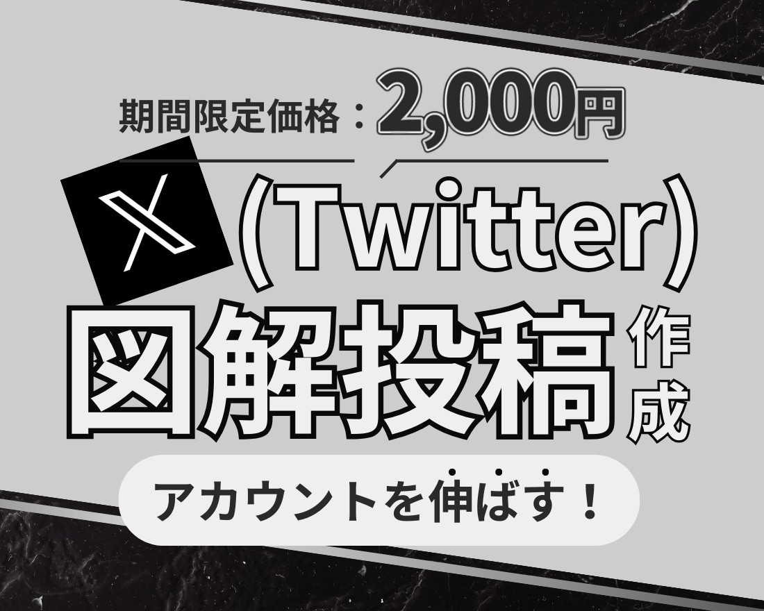 一瞬で理解できる図解制作いたします X/Twitterの投稿で役立つ図解 イメージ1