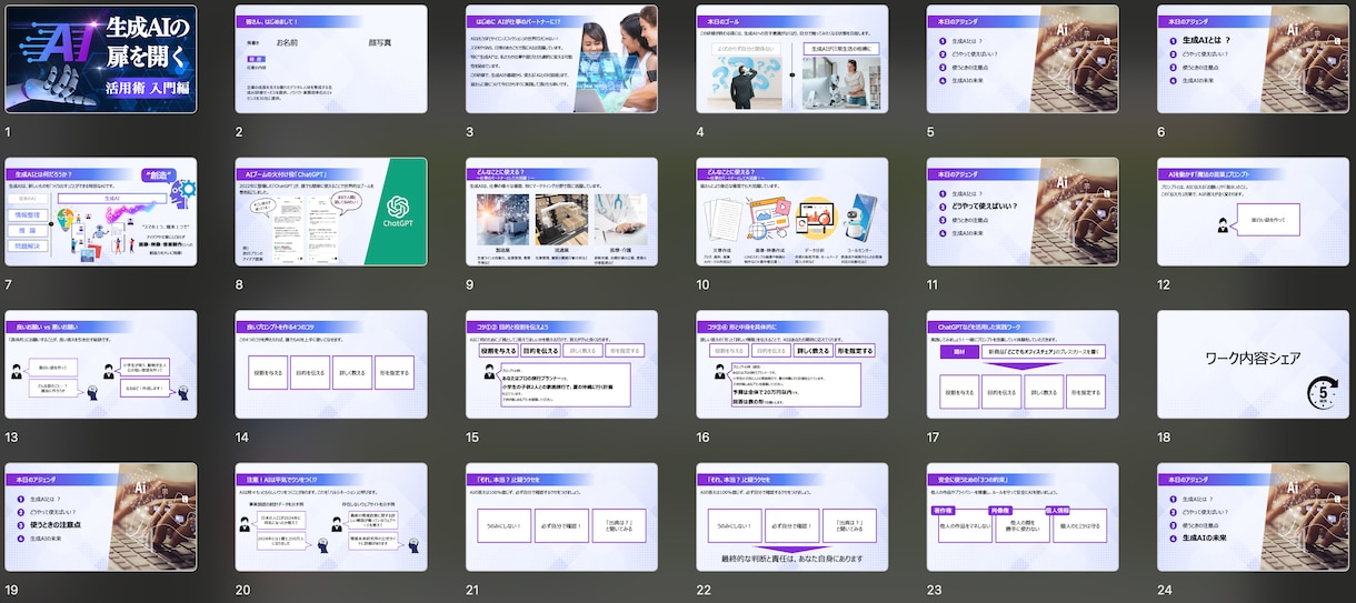 オーダーメイドのAI実践研修を企画設計します 多忙な法人様向け！設計から資料作成までお請けします。 イメージ2