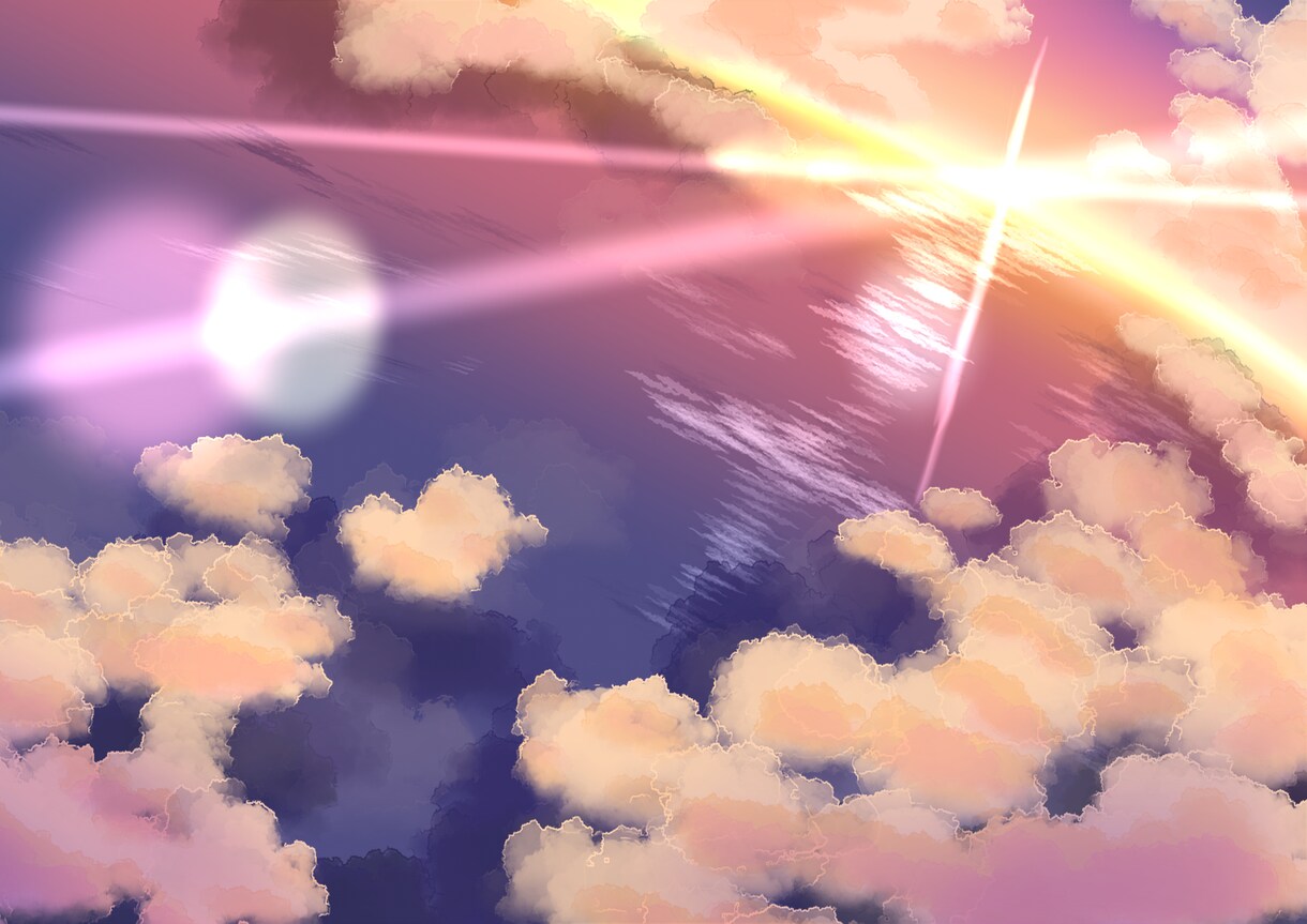 イラストの背景を作成します 空と海を描くのがめんどくさいあなたへ イメージ1