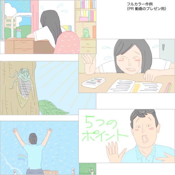 わかりやすい【絵コンテ／プレゼン用途】を描きます ◆【お急ぎ 深夜対応可】「部分カラー」選べます イメージ6
