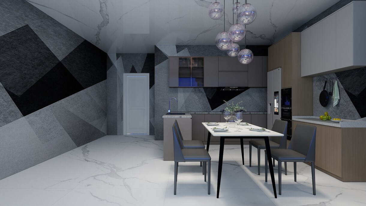 高級感ある3Dインテリアデザインを製作します 住宅・店舗のリアルなパース作成します イメージ3
