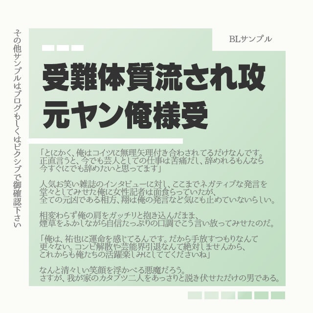 こだわり小説なんでも執筆します BLGLNLどんなジャンルも対応！なんでも執筆OK イメージ2