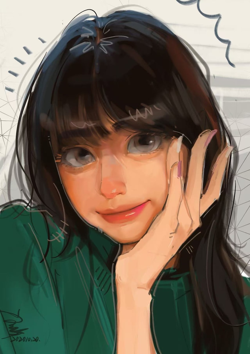 かわいい似顔絵アイコン描きます やわらかく可愛い雰囲気で制作します イメージ2