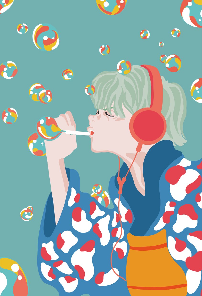 どこでも使えるカラフルでポップなイラスト作成します webや挿絵、グッズ等に使えるカラフルでポップなイラスト イメージ9