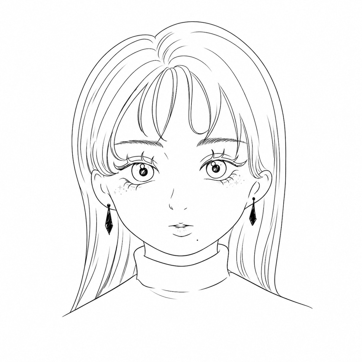 儚くておしゃれな水彩風♡女の子アイコン描きます 儚くて透明感のある女の子イラストを制作します。 イメージ2