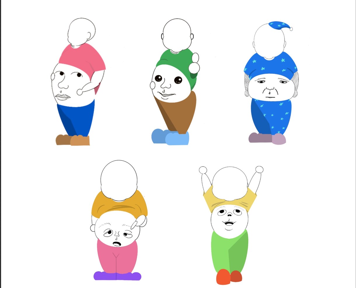 親しみやすいイラスト描きます 表情を重点的に描きます。思入れのある表情と色を教えて下さい。 イメージ7