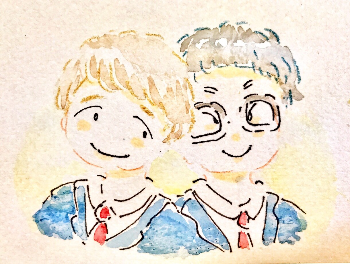 ゆるーい、ほっこりする似顔絵、イラスト描きます 好きな色 取り入れます○  複数人OK ○ イメージ2