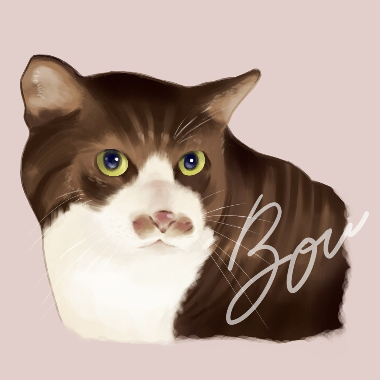 デジタル手描きでペットのイラストお描きします 写真とは違った癒しを＊生粋の動物好きがお描きします イメージ7