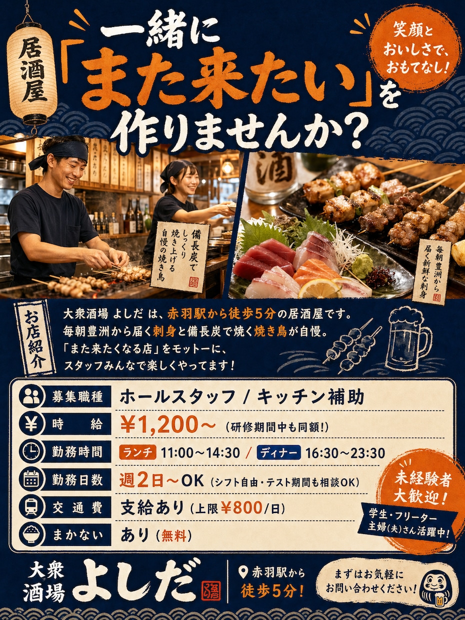 元チェーン本部が飲食店の悩みを解決します 集客・採用・教育のお悩みを30分で改善提案 イメージ1