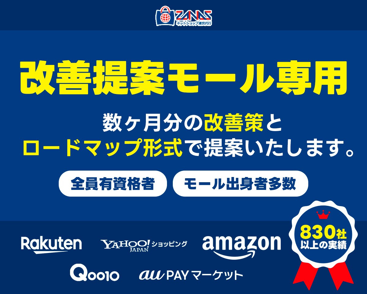 モール型ストア運営の改善案を提案いたします 分析/ロードマップ形式で運営の改善案を提案 イメージ1