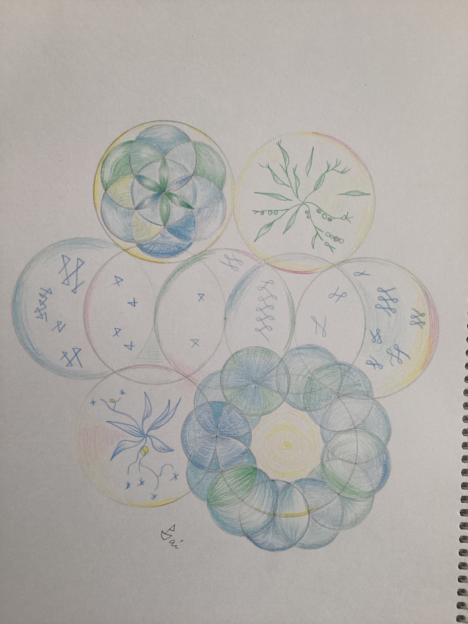 こんな絵見たことない!幾何学アート描きます 吸い込まれそう♪不思議の国へ入ったような目を惹く美しいアート イメージ2