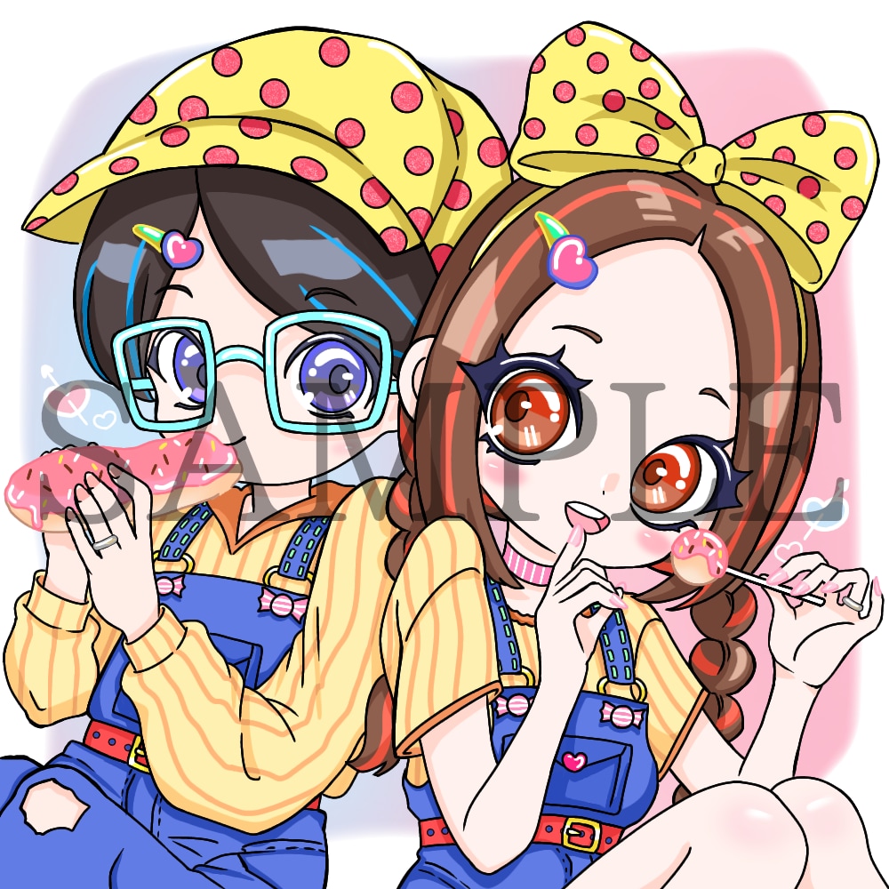 商用OK❗POPなイラスト描かせて頂きます 可愛い系からクール系まで描きます♪ イメージ2