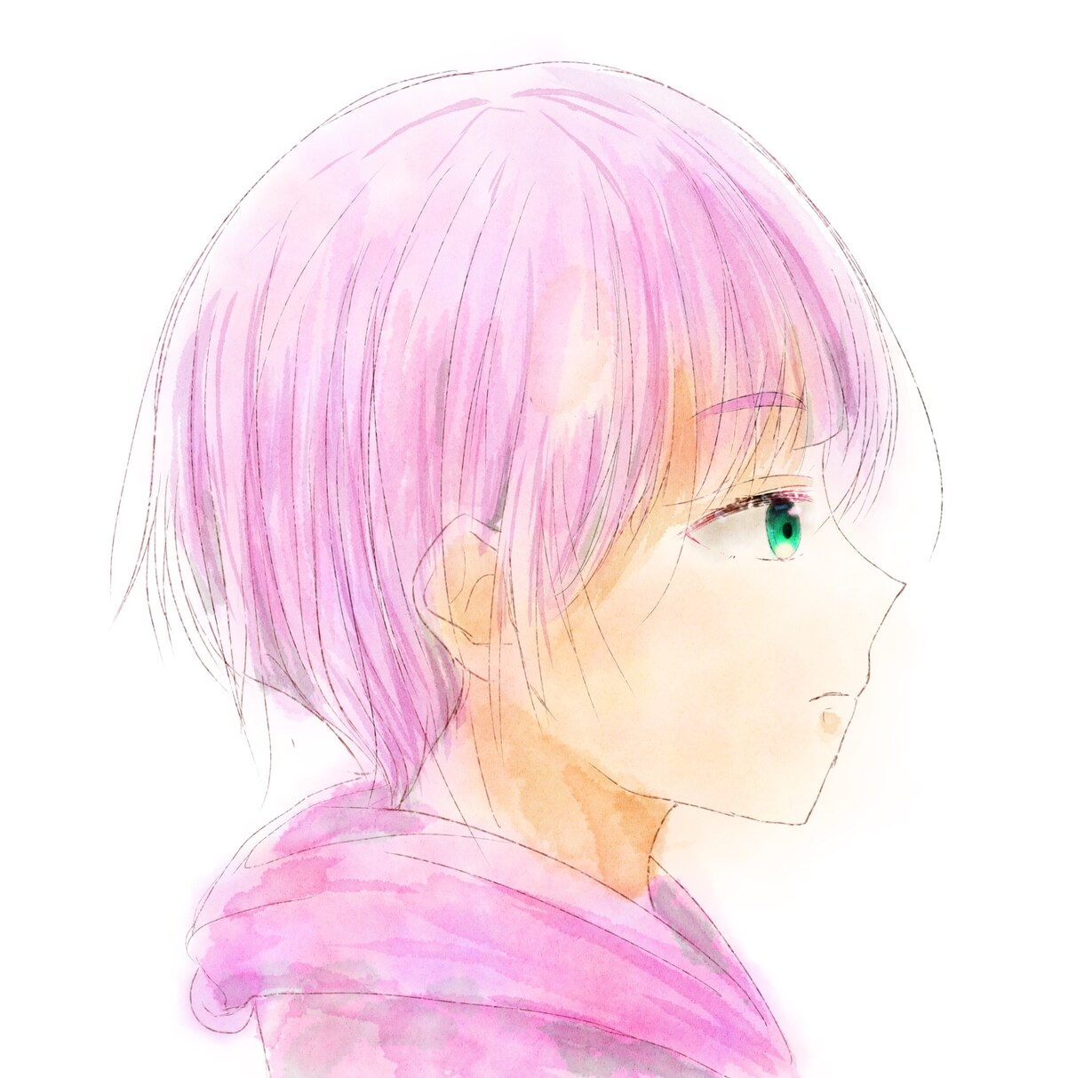 儚い水彩風アイコンお描きします 画用紙に描いたような柔らかいアイコンは如何ですか？ イメージ4
